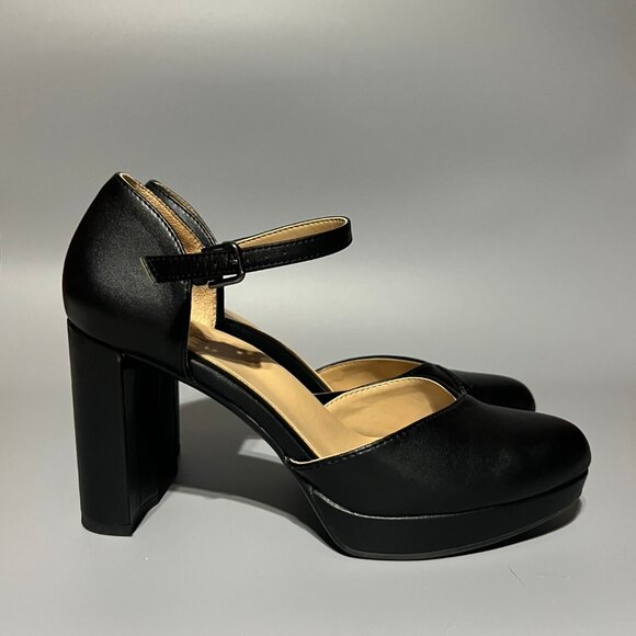 Naturalizer Bandele Mary Jane Platform Pump Black Size 7 - Picture 3 of 7